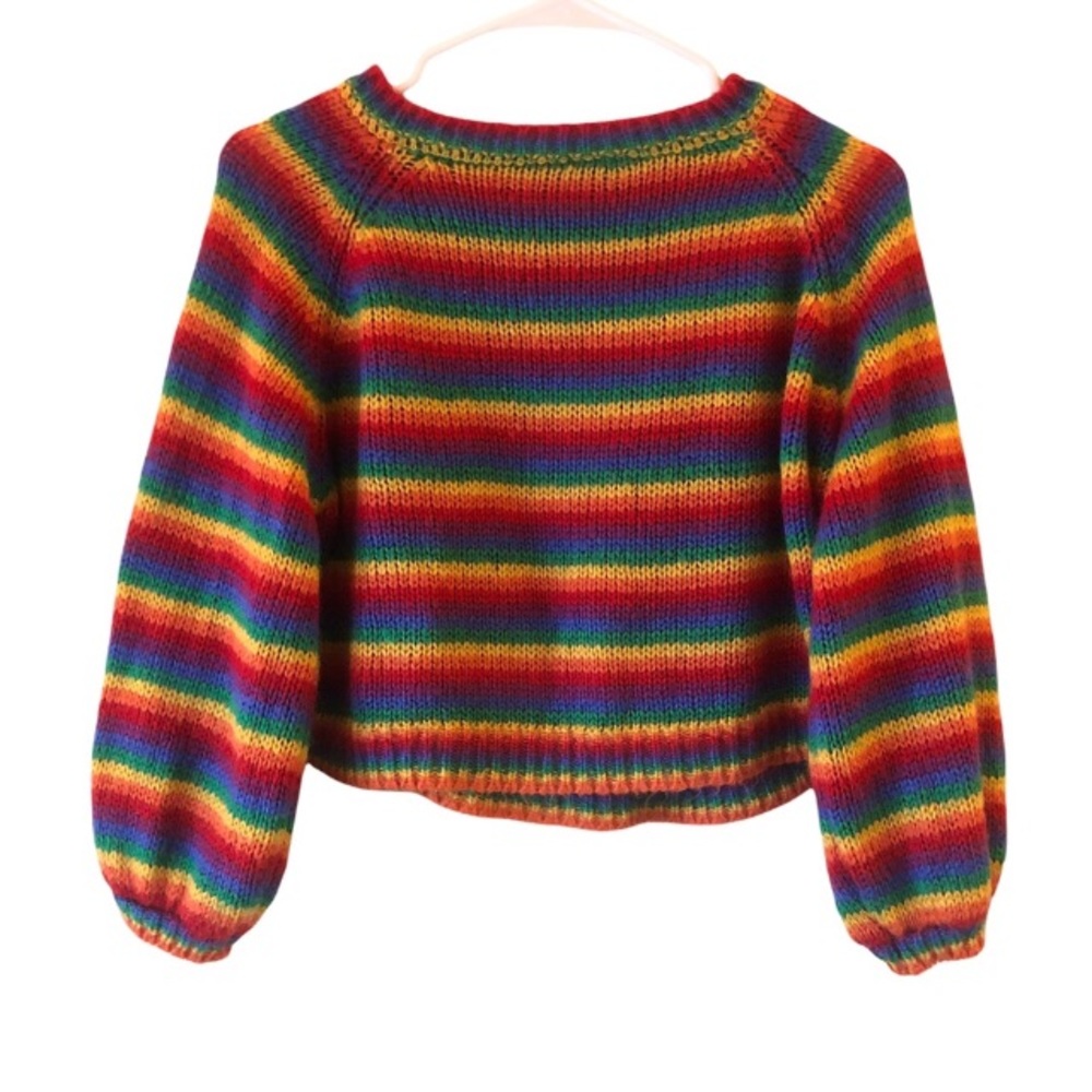 🌈Cropped Knit Sweater